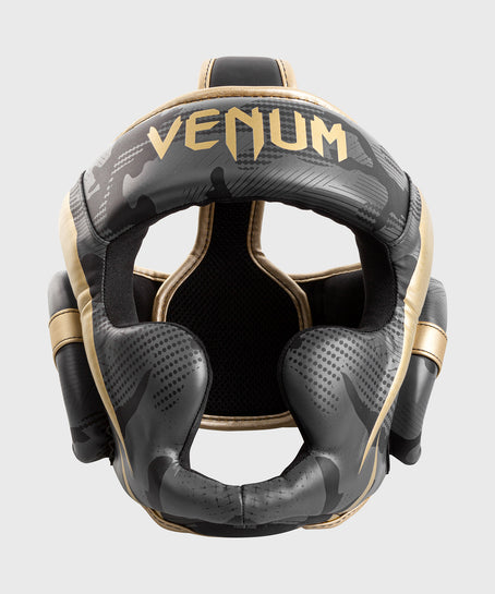 Venum Elite Boxing Headgear - Dark camo/Gold - Venum Asia