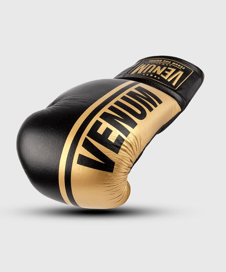 Venum Coco Monogram Pro Lace Up Boxing Gloves - Grizzly Brown 8 oz
