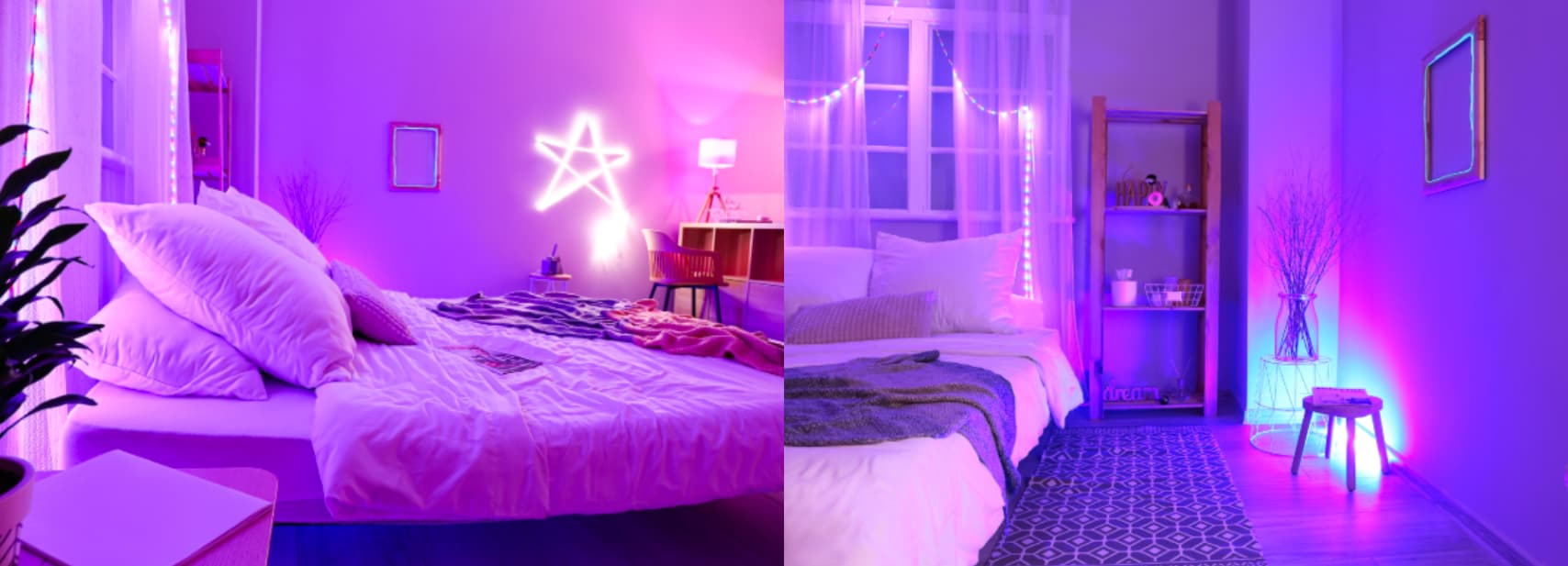 chambre aesthetic LED RGB