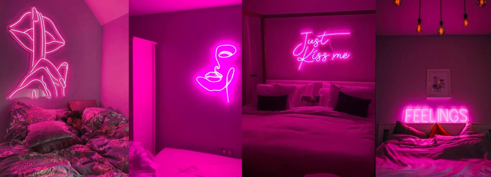 chambre aesthetic neon led