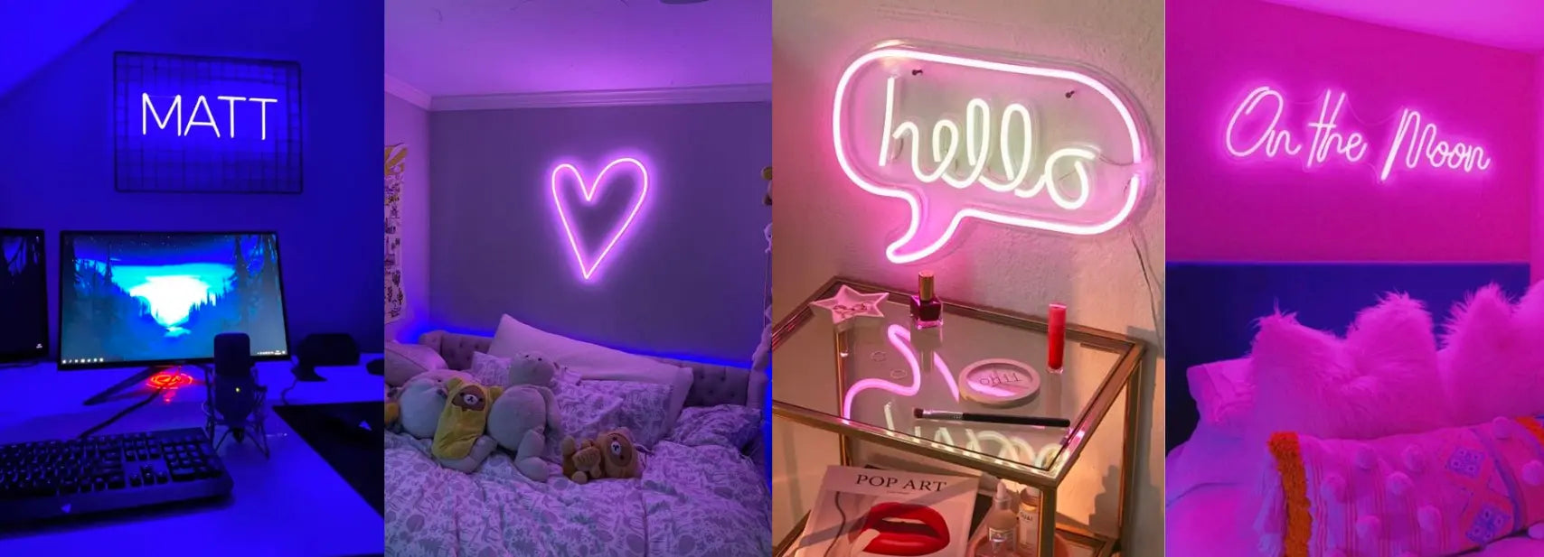 neon chambre ado