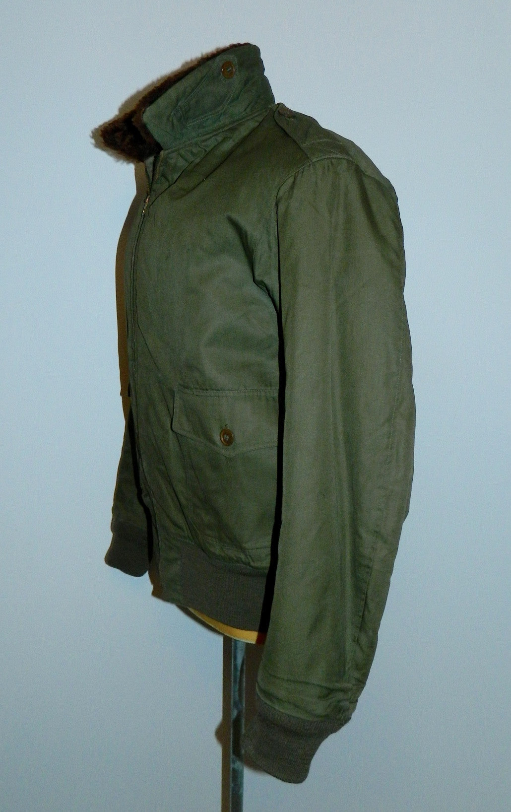 vintage 1940s B 10 flight jacket USAAF WWII cloth bomber jacket 42 ...