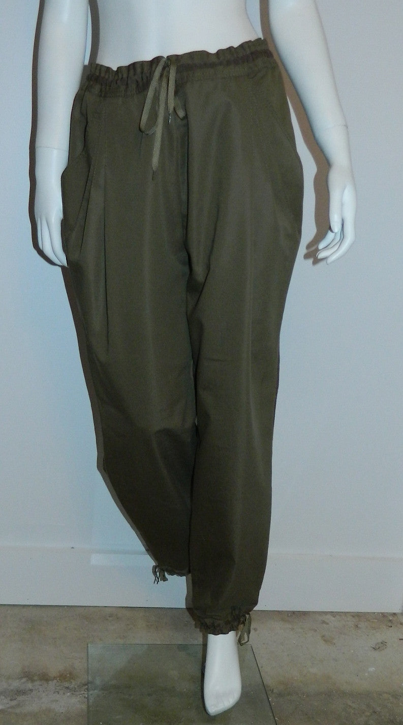 vintage 1990s Jean Paul GAULTIER pants / olive tuxedo trousers US