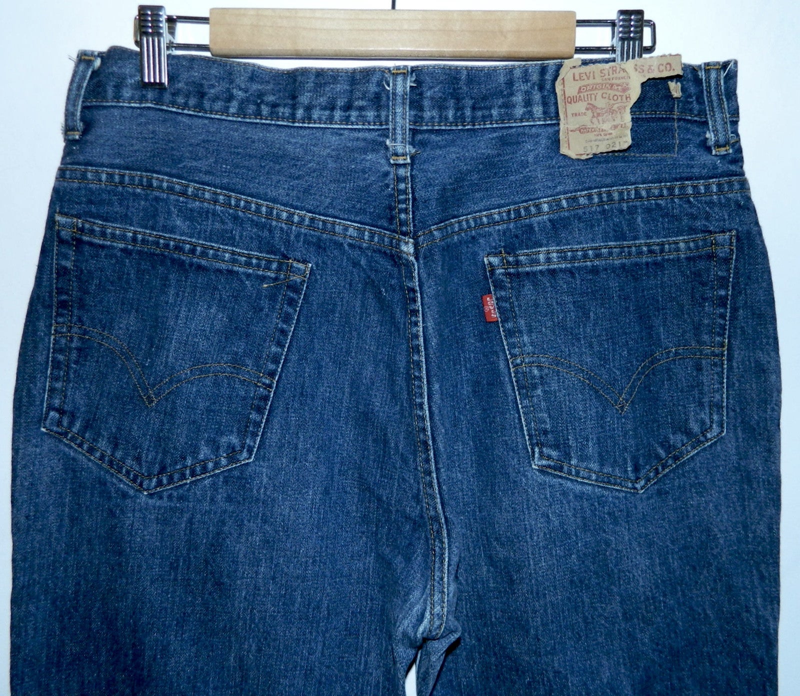 vintage 1980s jeans LEVI'S 517 boot cut dark denim 36 x 31 – Retro ...