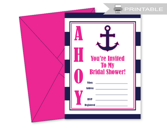 blank bridal shower invitations printable