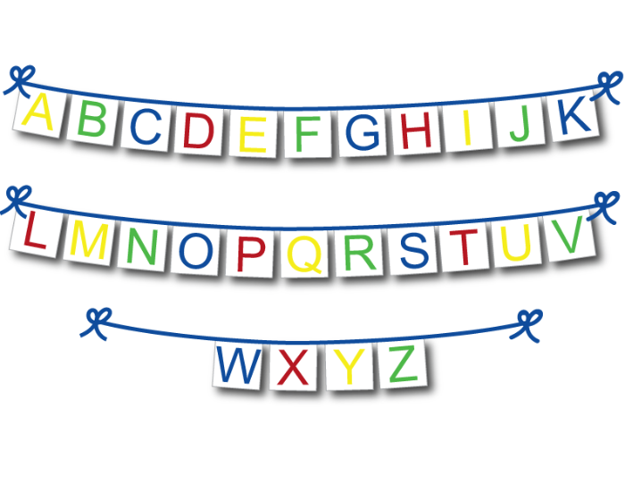 Alphabet Banner Printable - Printable World Holiday