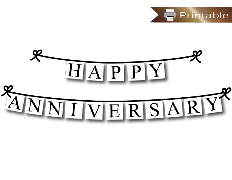 Free Printable Anniversary Banner Templates