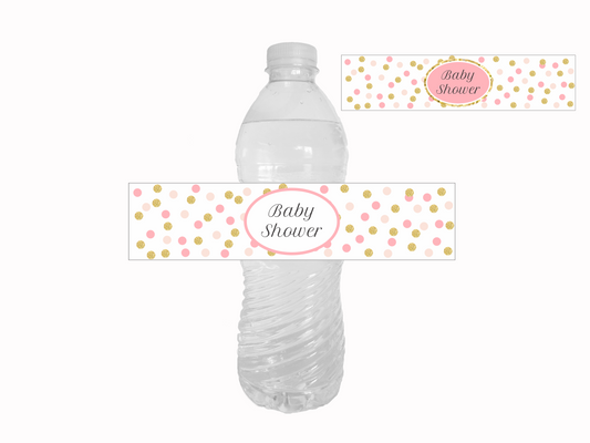 Girl Power Water Bottle Labels