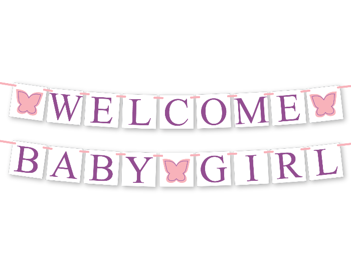 welcome baby banners