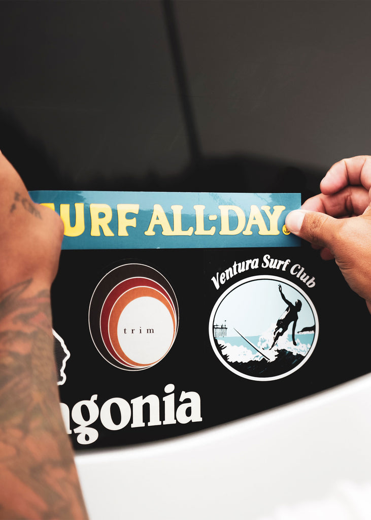 Surf All Day Bumper Sticker