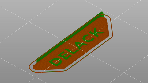 prusaslicer filament swap for delack 3d printer enclosure nameplate