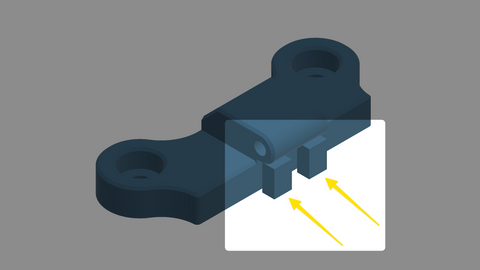 manual supports to be removed from 3d printer enclosure hinge