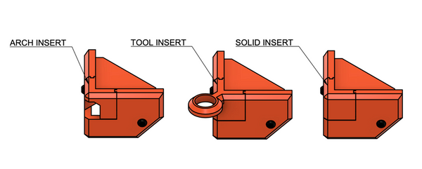 channel top corner insert options for universal 3d printer enclosure