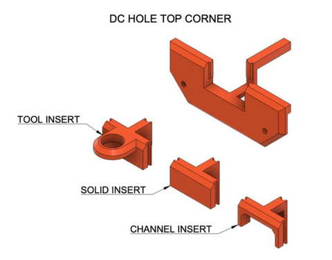 dc hole top corner for 3d printer enclosure dc expansion