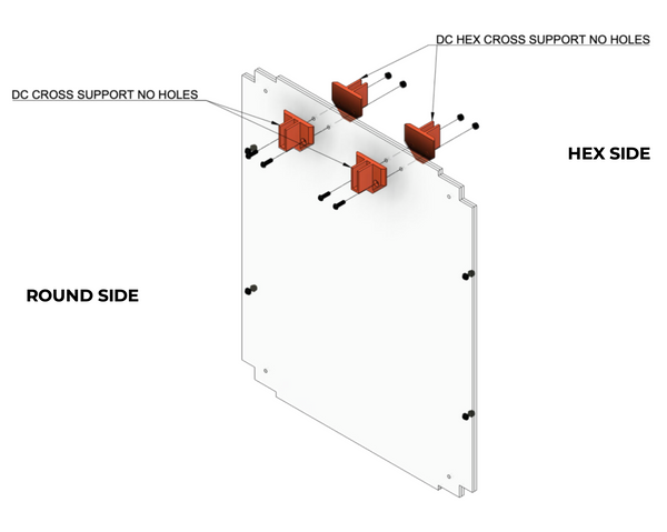 dc cross support for the dc expansion for 3d printer enclosure