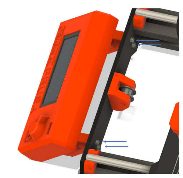 bolts to remove on MK3 LCD for extension and mounting