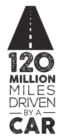 120 million miles driven by a car