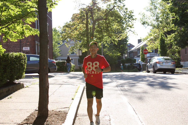 Nolan Kim loves 88 Acres seed bars to fuel up for long runs or marathons. 