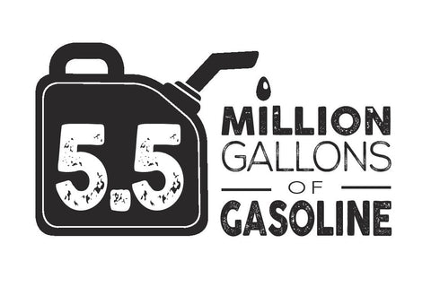 5.5 million gallons of gasoline
