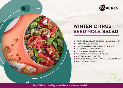 Winter Citrus Seed’nola Salad