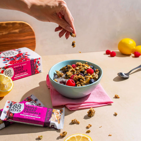 Lemon Berry Chia Seed Breakfast Bowl is a fiber-packed breakfast that’s full of flavor. 