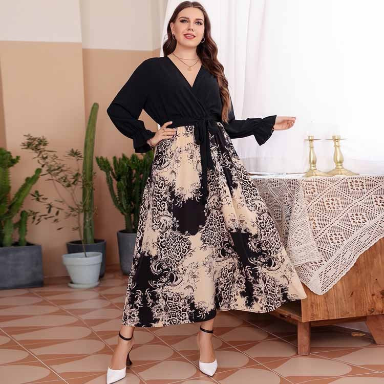 Elegant Long Dress Women Long Sleeve Damask  Fantasy ITEM PSCSDL03 www.urbanuniform.it