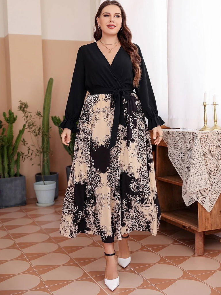 Elegant Long Dress Women Long Sleeve Damask  Fantasy ITEM PSCSDL03 www.urbanuniform.it