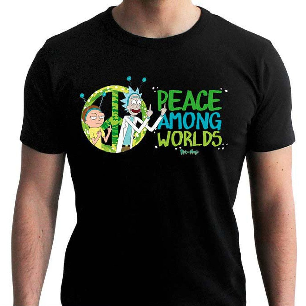 Tricou Rick & Morty Peace Among Worlds - XL