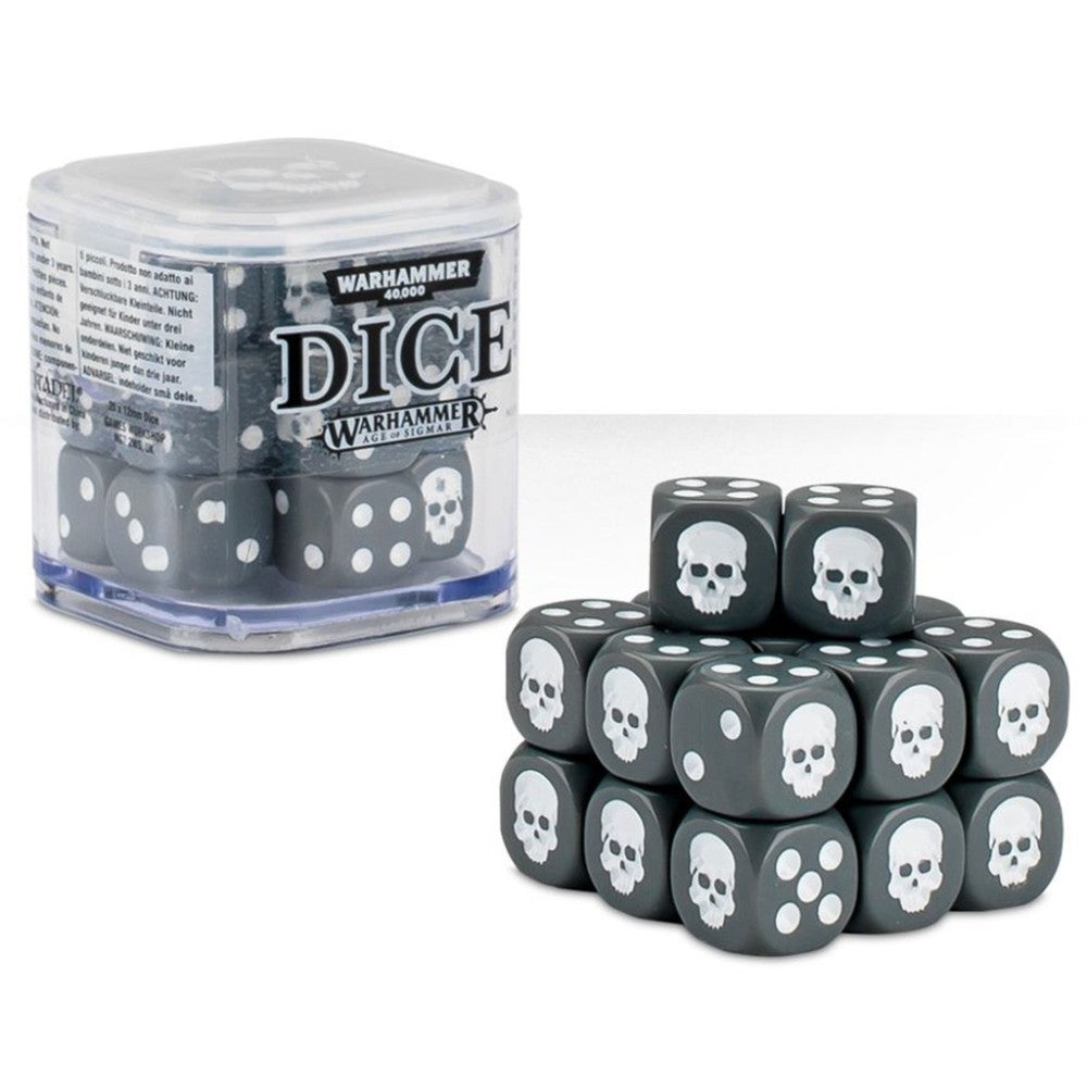 Set Zaruri Warhammer Dice Cube - Gri