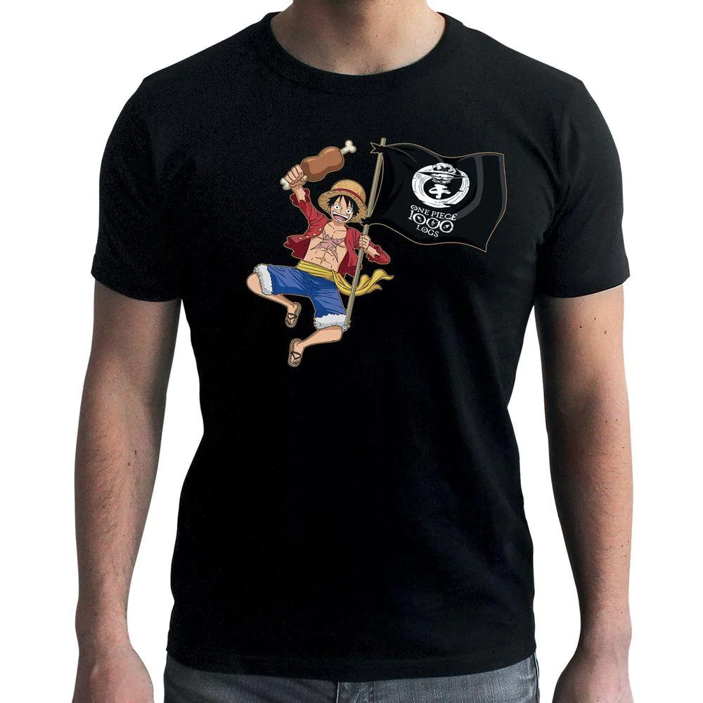 Tricou One Piece - Luffy 1000 Logs - M