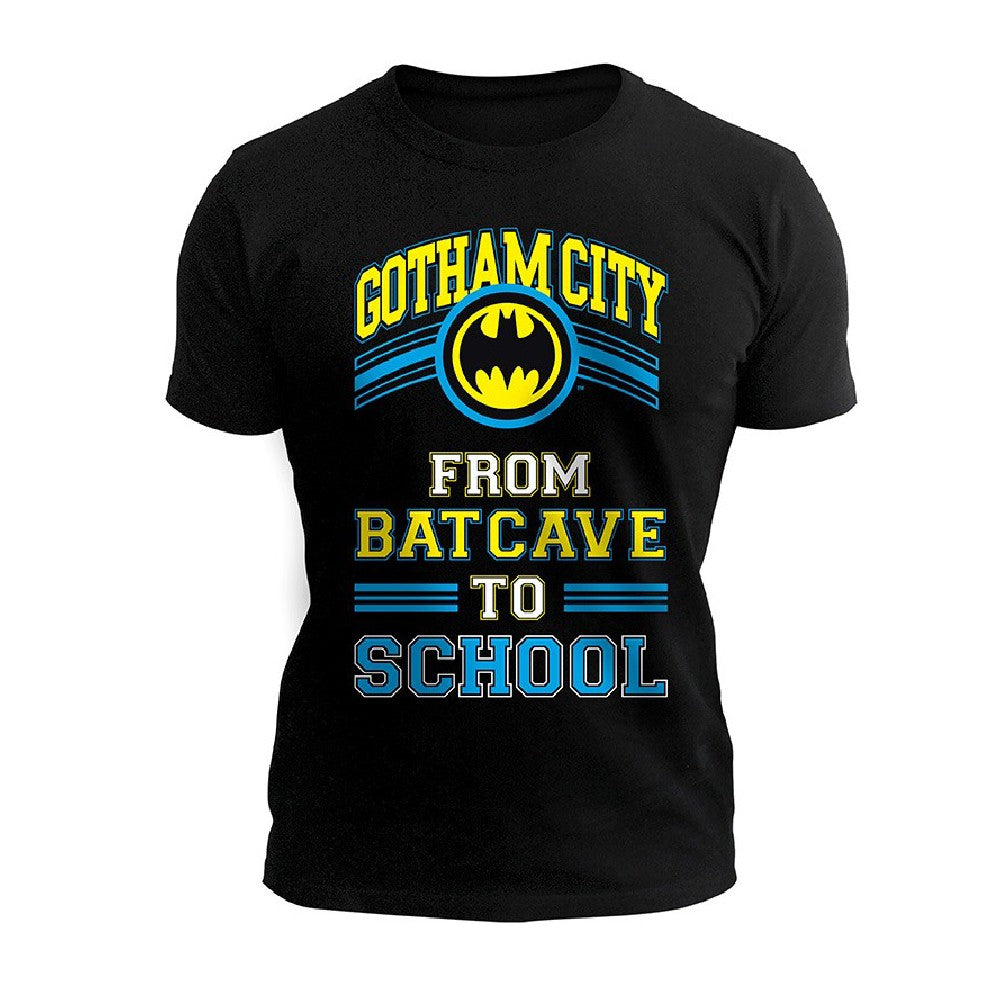 Tricou Batman - Batcave to School Negru - M