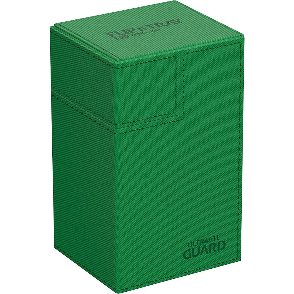 Cutie Depozitare Ultimate Guard Flip\'n\'Tray 80+ XenoSkin Monocolor - Verde