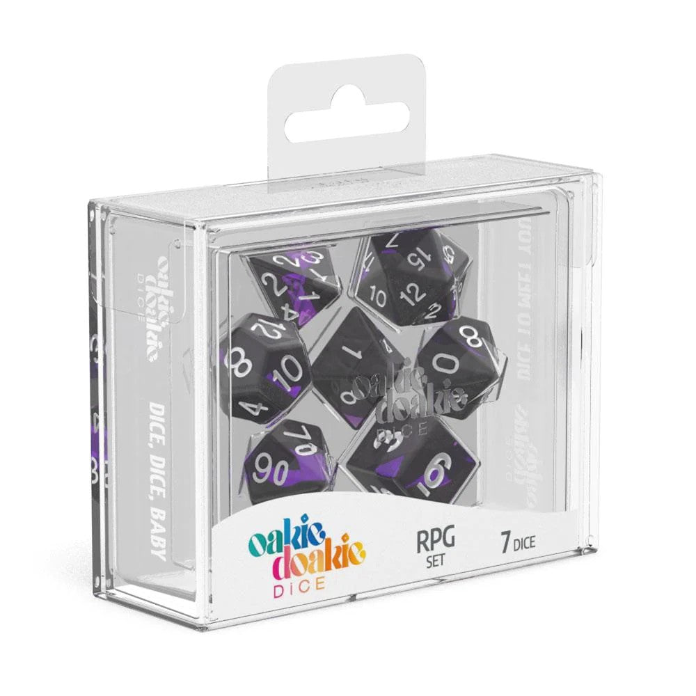 Set Zaruri Oakie Doakie Dice RPG Set Enclave (7) - Amethyst