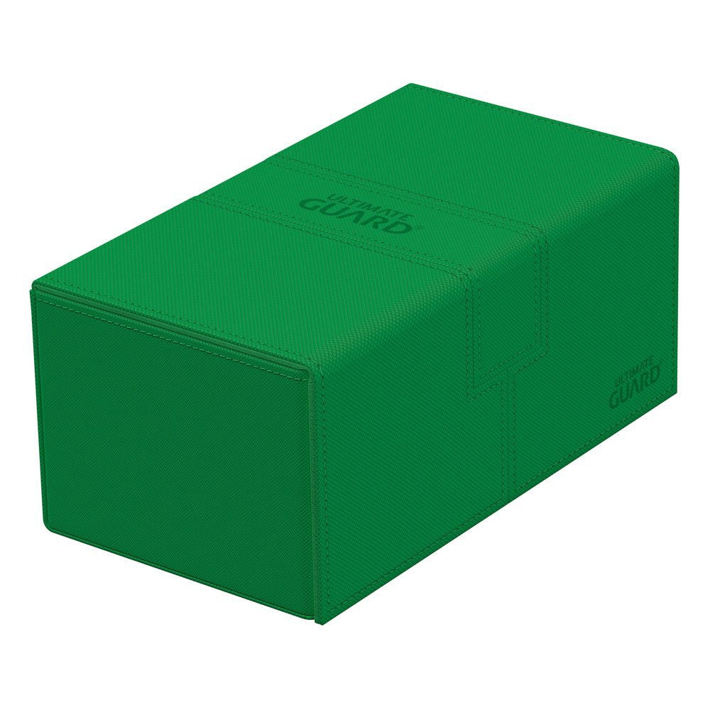 Cutie Depozitare Ultimate Guard Twin Flip\'n\'Tray 200+ XenoSkin Monocolor - Verde