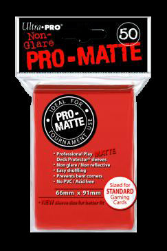 Ultra PRO Sleeves Pro-Matte Standard (50) - Rosu