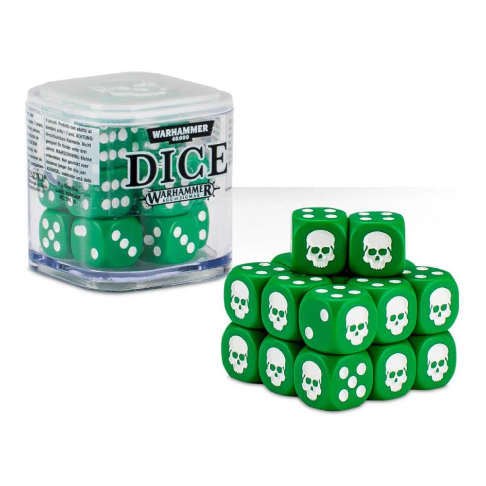 Set Zaruri Warhammer Dice Cube - Verde