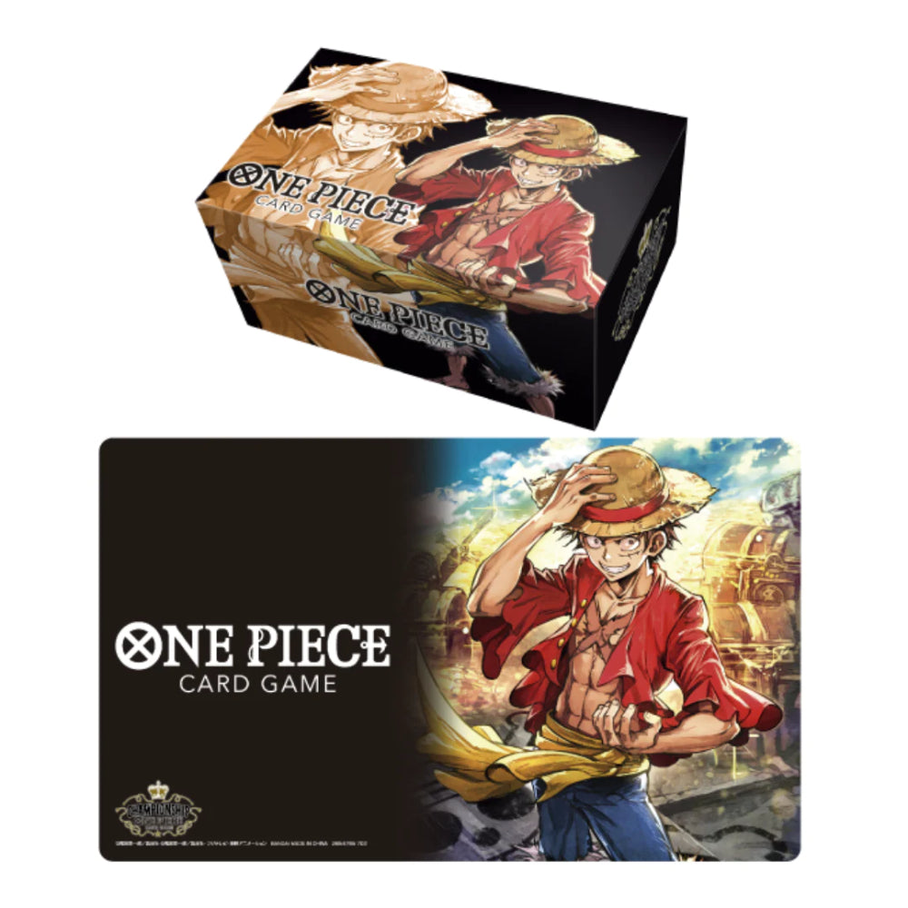 One Piece Card Game Playmat and Storage Box Set - Monkey D Luffy