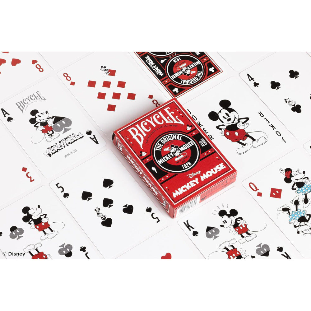 Carti de Joc Bicycle Disney Classic - Mickey Mouse Red