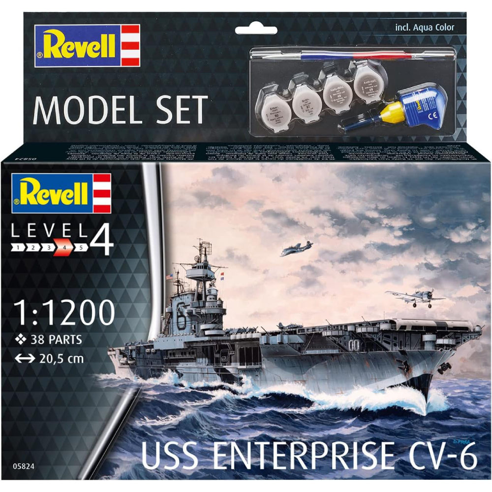 Set de Constructie Revell Model Set USS Enterprise CV-6