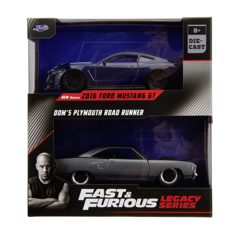 Set 2 Masini Metalice Jada Fast and Furious Ford Mustang 1:32