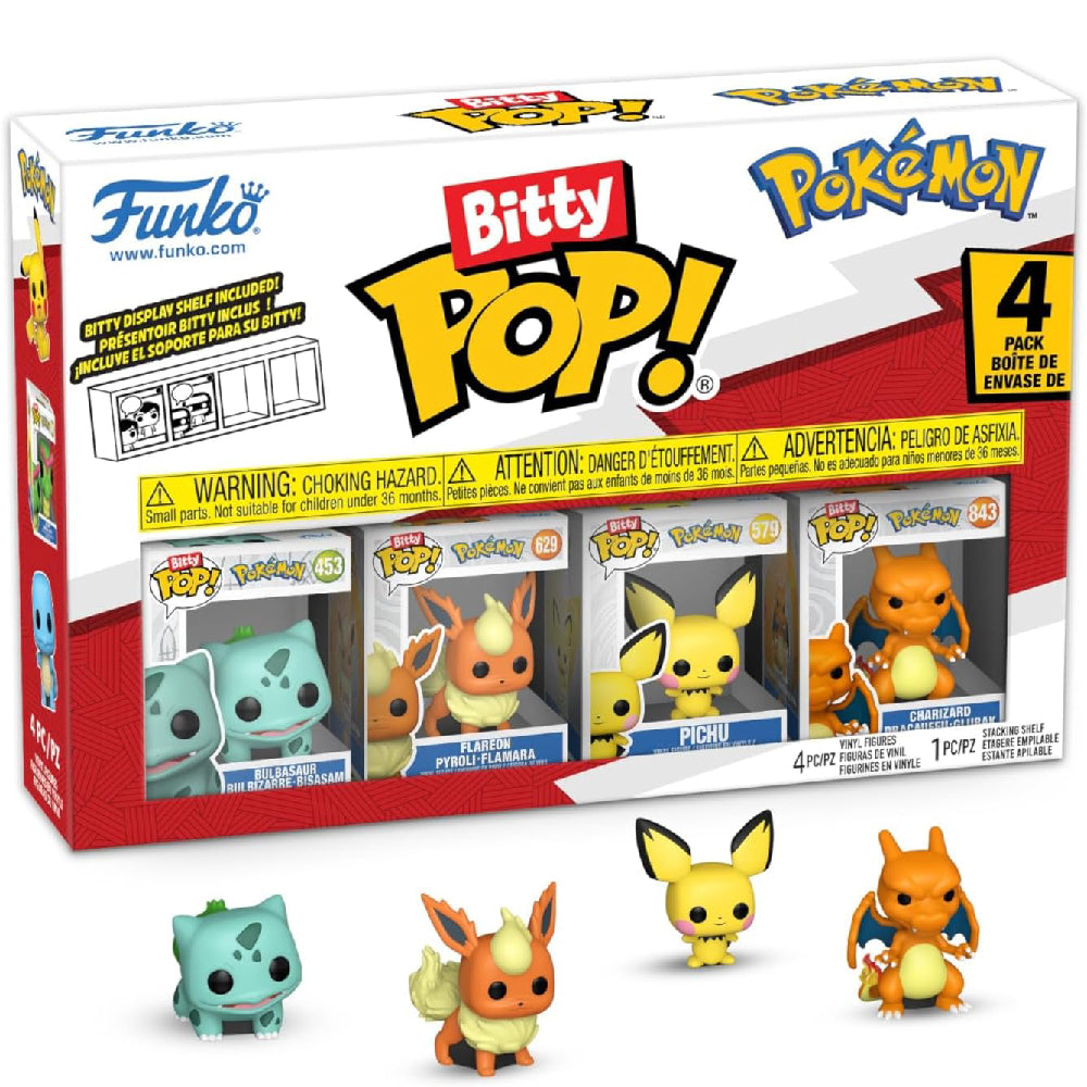 Set 4 Mini Figurine Funko Bitty POP Pokemon - Bulbasaur - 1 | YEO