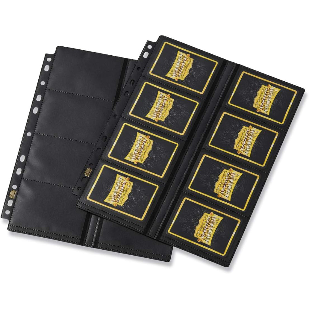 Dragon Shield 16-Pocket Pages - Centerloaded - Non-glare front Display (50 Pages) - 1 | YEO