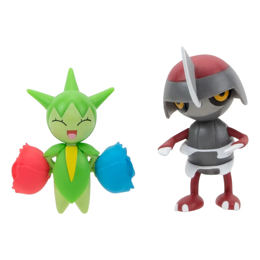 Set 2 Mini Figurine Pokemon - Pawniard & Roselia