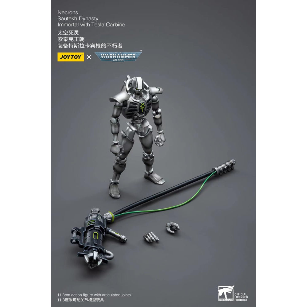 Figurina Articulata Warhammer 40k 1/18 Necrons Sautekh Dynasty Immortal with Tesla Carbine 12 cm