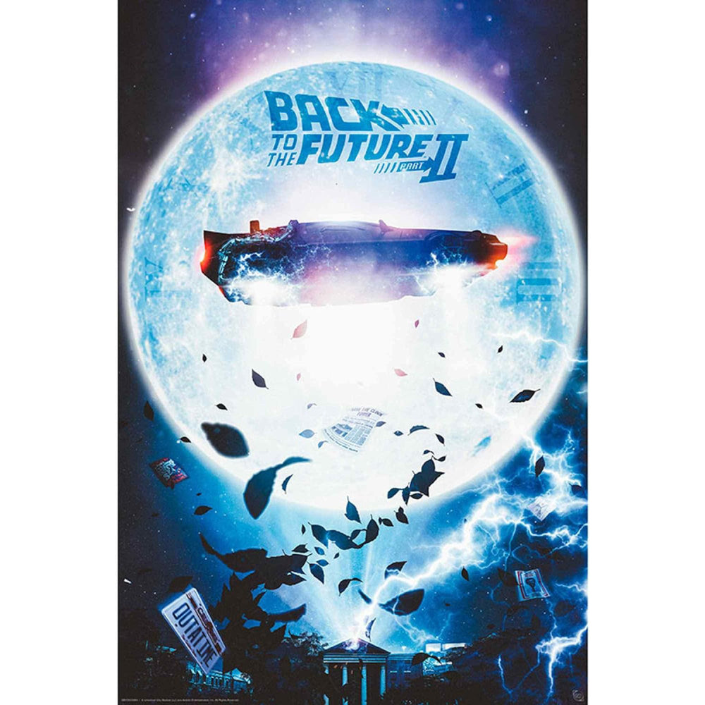 Poster Maxi Back to the Future - 91.5x61 - Flying DeLorean