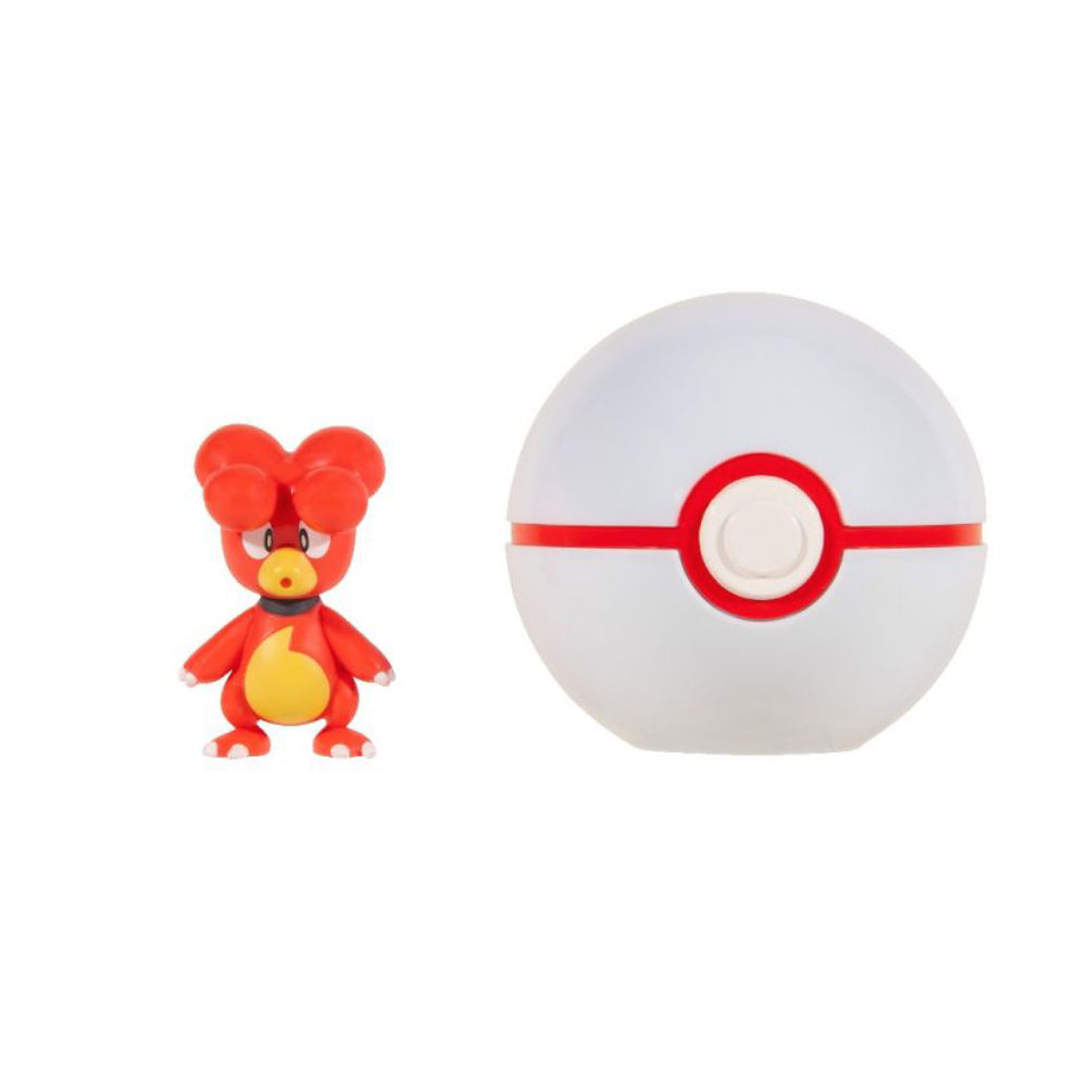 Set Figurine Clip n Go Pokemon - Magby & Premier Ball