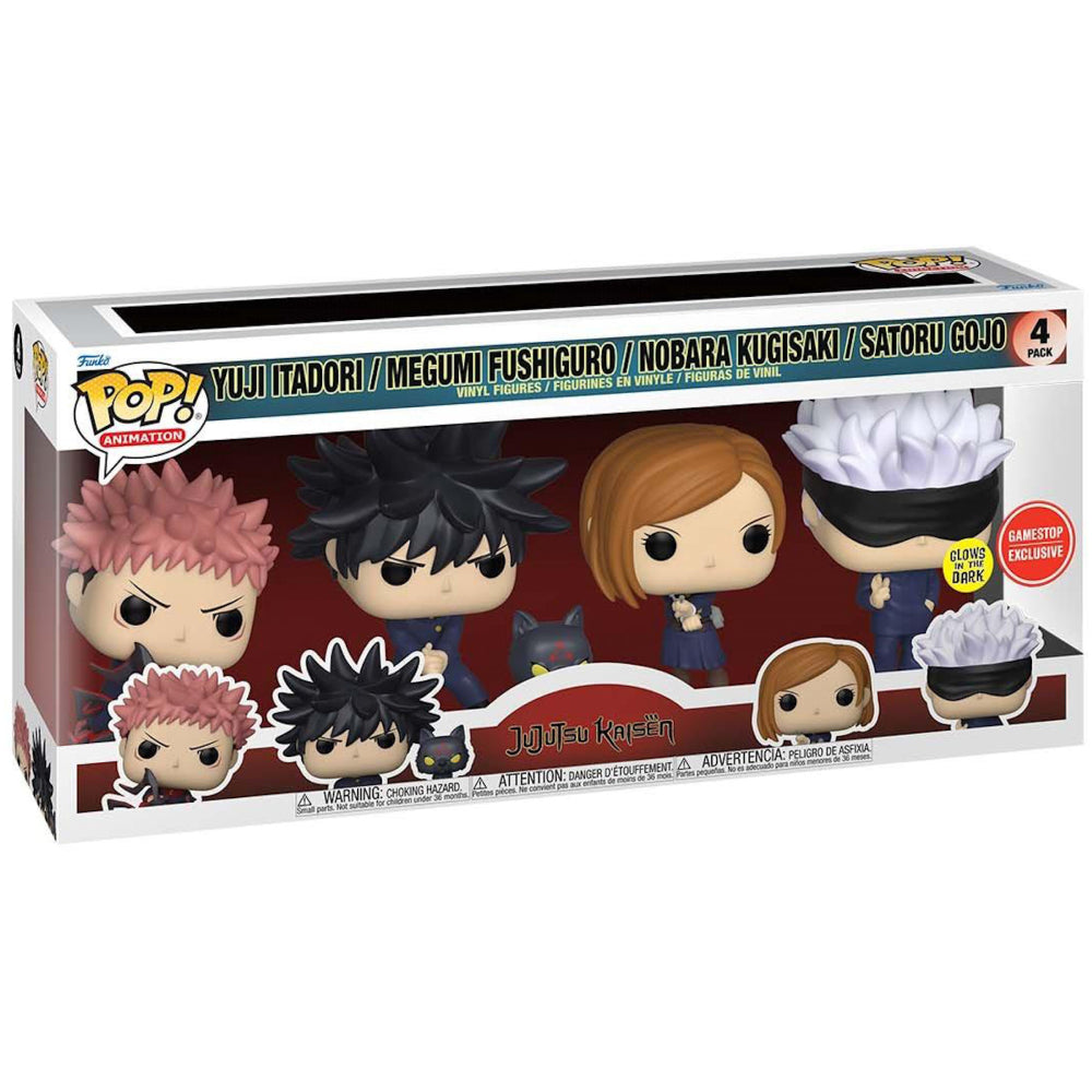 Set 4 Figurine Funko POP Animation Jujutsu Kaisen S1