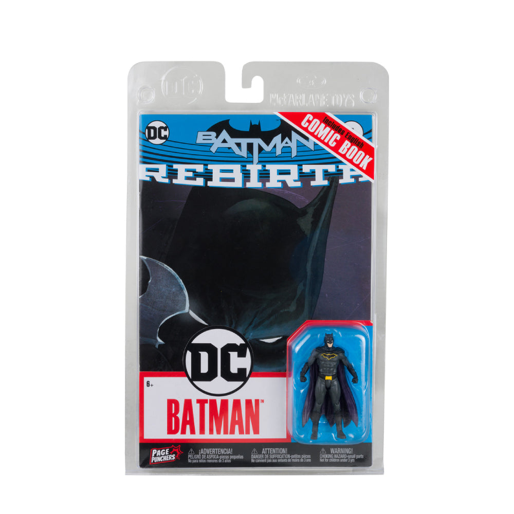 Figurina Articulata si Comic Book DC Direct Page Punchers Batman (Rebirth) 8 cm