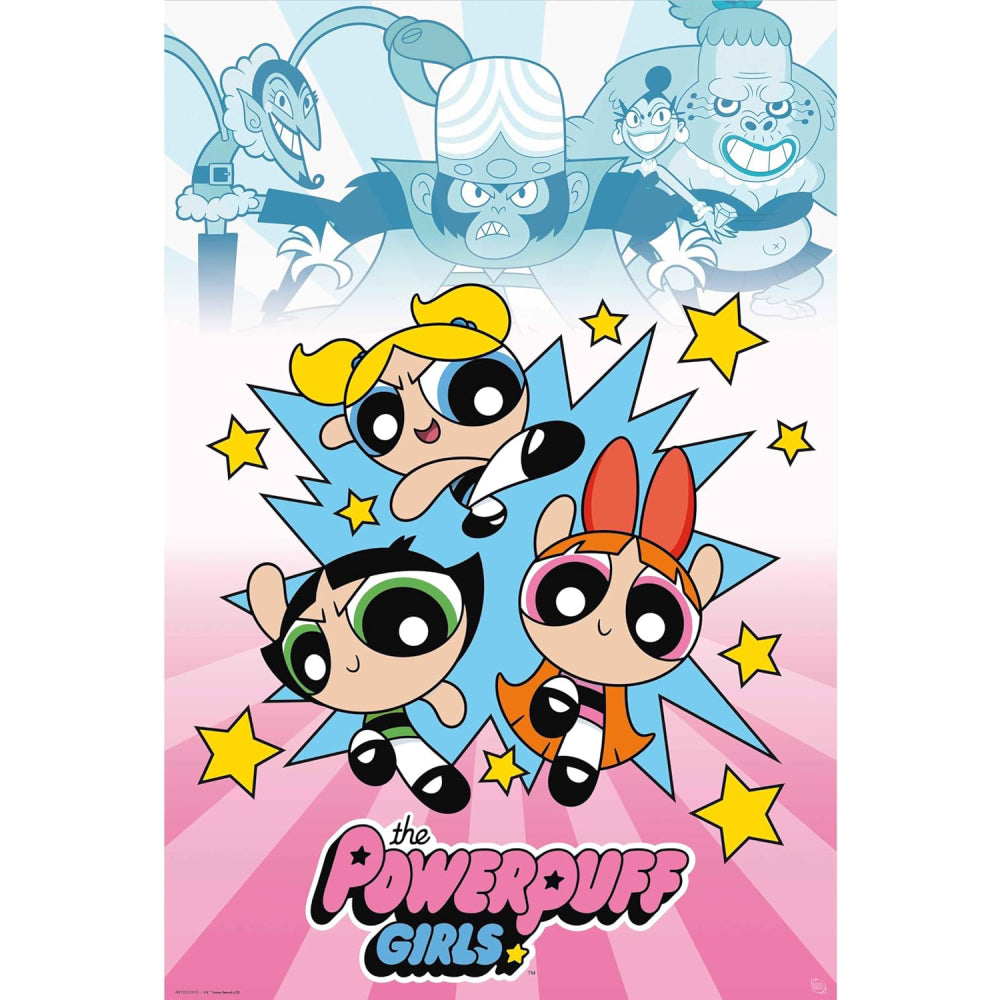 Poster Maxi Powerpuff Girls - 91.5x61 - Girls vs Villains