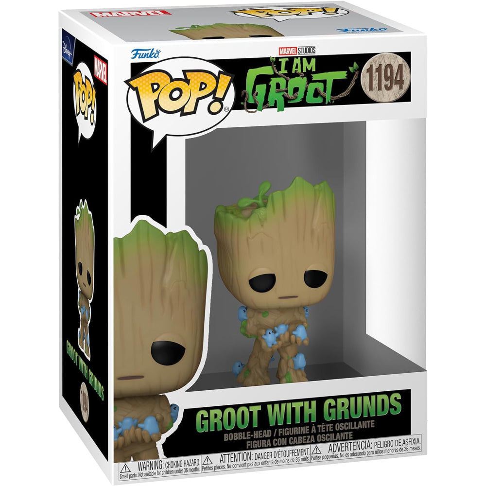 Figurina Funko POP Marvel IAG - Groot with Grunds